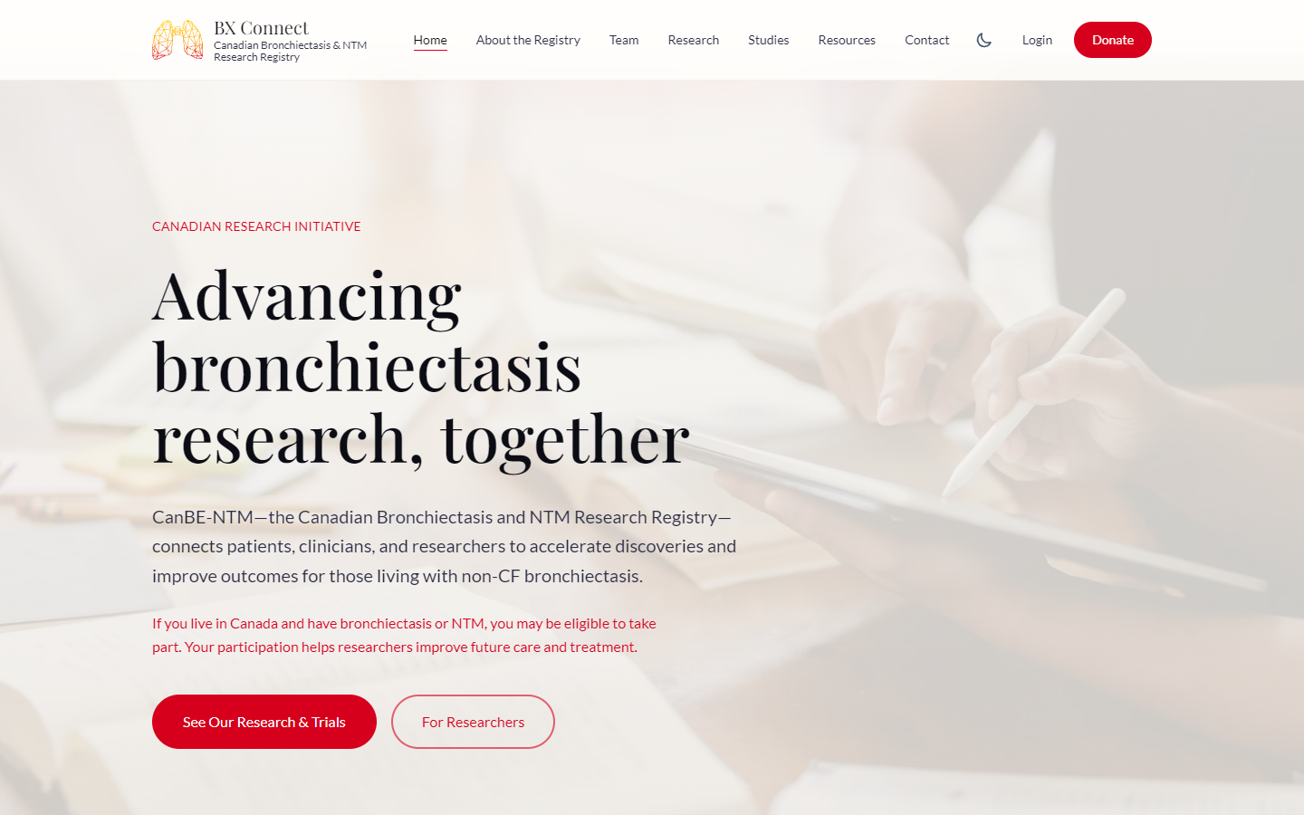 BX Connect — Canadian Bronchiectasis & NTM Registry